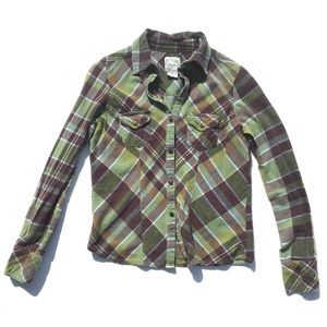 Periscope Green Flannel Lumberjack Shirt